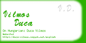 vilmos duca business card